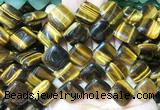 DOBS08 15 inches 15mm diamond yellow tiger eye gemstone beads wholesale