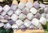 DOBS15 15 inches 15mm diamond lepidolite gemstone beads wholesale