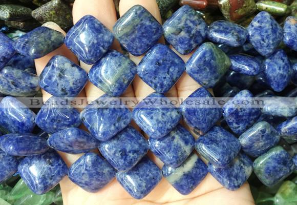 DOBS20 15 inches 15mm diamond sodalite gemstone beads wholesale