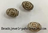 DZI304 10*14mm drum tibetan agate dzi beads wholesale