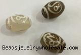 DZI306 10*14mm drum tibetan agate dzi beads wholesale