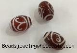 DZI315 10*14mm drum tibetan agate dzi beads wholesale