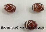 DZI318 10*14mm drum tibetan agate dzi beads wholesale