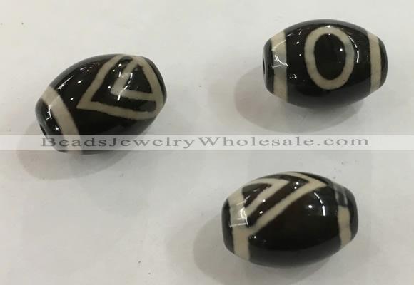 DZI327 10*14mm drum tibetan agate dzi beads wholesale