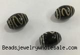 DZI344 10*14mm drum tibetan agate dzi beads wholesale