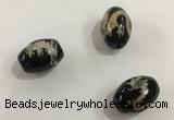 DZI345 10*14mm drum tibetan agate dzi beads wholesale