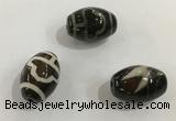 DZI359 10*14mm drum tibetan agate dzi beads wholesale