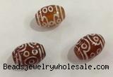 DZI373 10*14mm drum tibetan agate dzi beads wholesale