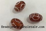 DZI379 10*14mm drum tibetan agate dzi beads wholesale