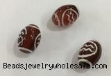 DZI381 10*14mm drum tibetan agate dzi beads wholesale