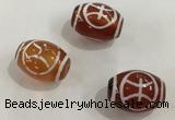 DZI382 10*14mm drum tibetan agate dzi beads wholesale