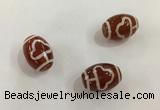 DZI391 10*14mm drum tibetan agate dzi beads wholesale