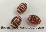 DZI395 10*14mm drum tibetan agate dzi beads wholesale