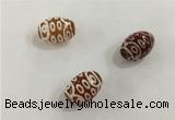 DZI396 10*14mm drum tibetan agate dzi beads wholesale