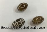 DZI401 10*14mm drum tibetan agate dzi beads wholesale