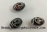 DZI409 10*14mm drum tibetan agate dzi beads wholesale