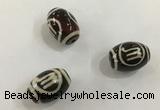 DZI411 10*14mm drum tibetan agate dzi beads wholesale