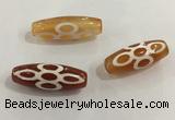 DZI421 10*28mm drum tibetan agate dzi beads wholesale