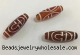 DZI435 10*30mm drum tibetan agate dzi beads wholesale