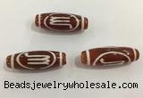 DZI438 10*30mm drum tibetan agate dzi beads wholesale