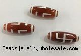 DZI445 10*30mm drum tibetan agate dzi beads wholesale