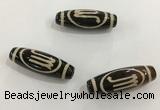 DZI464 10*30mm drum tibetan agate dzi beads wholesale