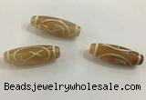 DZI500 10*30mm drum tibetan agate dzi beads wholesale