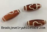 DZI519 10*28mm drum tibetan agate dzi beads wholesale