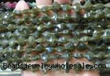 FGBS233 15 inches 10mm faceted four leaf clover labradorite beads wholesale