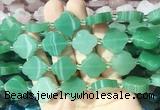 FGBS266 15 inches 18mm four leaf clover green aventurin beads wholesale