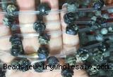 FGBS53 15 inches 10mm carved rose flower llanite beads wholesale