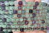 FLBS16 15 inches 8mm round fluorite gemstone beads wholesale