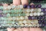 FLBS36 15 inches 8mm round colorful fluorite beads wholesale FLBS36 15 inches 8mm round colorful fluorite beads wholesale
