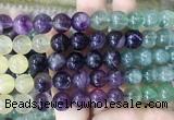 FLBS37 15 inches 10mm round colorful fluorite beads wholesale FLBS37 15 inches 10mm round colorful fluorite beads wholesale