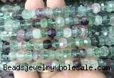 FLBS39 15 inches 4*6mm - 5*8mm faceted nuggets fluorite beads wholesale FLBS39 15 inches 4*6mm - 5*8mm faceted nuggets fluorite beads wholesale