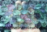 FLBS47 15 inches 18mm heart fluorite beads wholesale FLBS47 15 inches 18mm heart fluorite beads wholesale