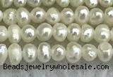 FWP01 14.5 inches 1.5mm - 1.8mm potato white freshwater pearl strands