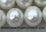 FWP104 15 inches 9mm - 10mm potato white freshwater pearl strands