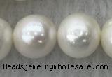 FWP105 15 inches 9mm - 10mm potato white freshwater pearl strands