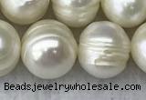 FWP110 15 inches 10mm - 11mm potato white freshwater pearl strands