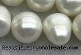 FWP112 15 inches 10mm - 11mm potato white freshwater pearl strands