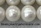 FWP118 15 inches 10mm - 11mm potato white freshwater pearl strands