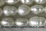 FWP165 14.5 inches 4mm - 5mm rice white freshwater pearl strands