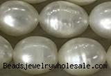 FWP200 15 inches 8mm - 9mm rice white freshwater pearl strands