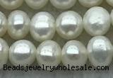 FWP26 14.5 inches 4mm - 4.5mm potato white freshwater pearl strands