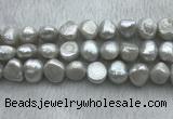 FWP262 15 inches 11mm - 12mm baroque grey freshwater pearl strands