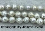 FWP360 15 inches 11mm - 12mm baroque freshwater nucleated pearl beads