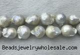 FWP363 15 inches 18mm - 22mm baroque freshwater nucleated pearl beads