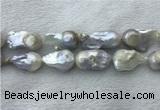 FWP364 15 inches 20mm - 22mm baroque freshwater nucleated pearl beads