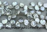 FWP376 Top-drilled 15mm - 18mm keshi freshwater pearl beads